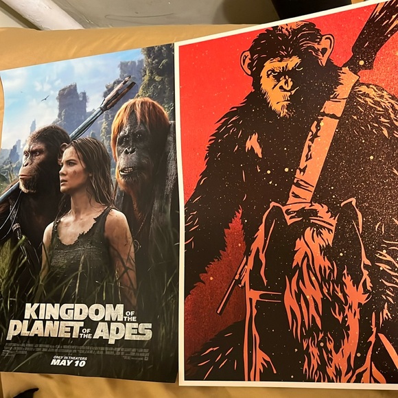 THREE Kingdom of the Planet of the Apes & Planet of Apes MOVIE POSTERS Disney - Picture 2 of 10